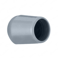 Tappi terminali per tubi rotondi 27 mm Grigio