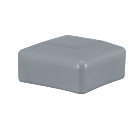 Cappucci per palo quadrato 40x40 mm Grigio 10 pezzi