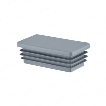 Tappi con lamelle rettangolari 10x30 mm Grigio 10 pezzi