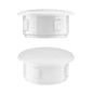 Tappi di plastica per fori da 4 mm Bianco Tappo di chiusura bianco per forature da 4 mm, uso industriale e domestico