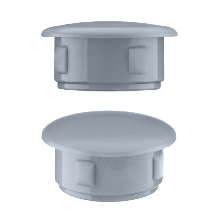 Tappo di chiusura grigio, per mobili e strutture metalliche, dimensione 5 mm