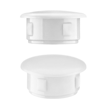 Tappo di copertura bianco progettato per mobili e strutture metalliche, misura 5 mm