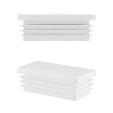 Tappo decorativo bianco progettato uso industriale e domestico, misura 30x60 mm