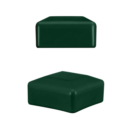 Cappucci per palo quadrato 20x20 mm Verde 10 pezzi