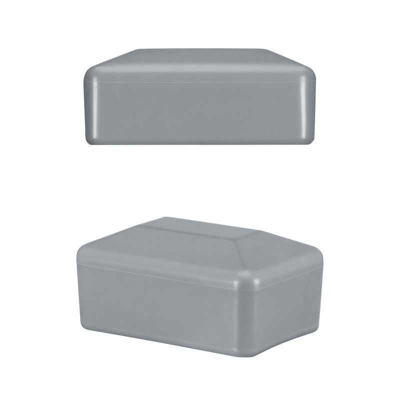 Cappucci per palo rettangolare 60x80 mm Grigio