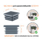 Tappo quadrato con lamelle 100x100 mm Antracite 10 pezzi Tappo di chiusura in plastica colore Antracite per tubi quadrati nella misura di 100x100 mm con dimensioni tecniche e istruzioni per la misurazione corretta.