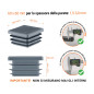 Tappo quadrato con lamelle 60x60 mm Antracite 10 pezzi Tappo di chiusura in plastica colore Antracite per tubi quadrati nella misura di 60x60 mm con dimensioni tecniche e istruzioni per la misurazione corretta.
