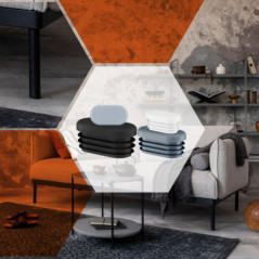 Tappo ovale con lamelle 60x30 mm bianco 10 pezzi