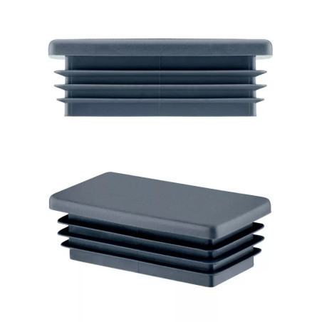 Tappi rettangolari color antracite 30x60 mm