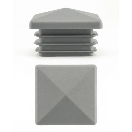 Tappo piramidale per tubi quadri in PE 100x100 Grigio Tappo piramidale per tubi quadri in PE 100x100 EMFA GmbH