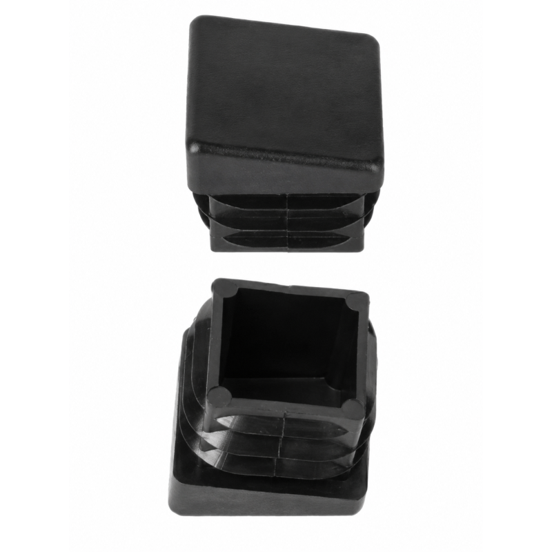 Tappo quadrato inclinato 20x20 mm Nero Tappo quadrato inclinato 20x20 mm Nero