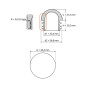 Tappo semisferico per tubi tondi 42,4 mm Grigio Tappo semisferico per tubi tondi 42,4 tappo emisferico per tubo tondo 42,4 EMFA GmbH
