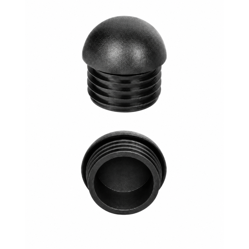 Tappo semisferico per tubi tondi 49,8 mm Nero Tappo semisferico per tubi tondi 49,8 mm Nero