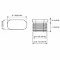 Tappo lamellare ovale inclinato 15x30 mm Nero Tappo lamellare ovale inclinato 15x30 mm tappo lamellare ovale 15x30 EMFA GmbH