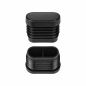 Tappo lamellare ovale inclinato 20x38 mm Nero Tappo lamellare ovale inclinato 20x38 mm tappo lamellare ovale 20x38 EMFA GmbH