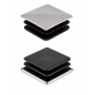 Tappo quadrato con cappuccio metallico cromato 20x20 mm Nero Tappo quadrato con cappuccio metallico cromato 20x20 mm tappo per tubo quadrato 20x20 EMFA GmbH