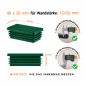 Tappi con lamelle rettangolari 20x40 mm Verde Tappi di chiusura rettangolari per sezione scatolare in acciaio 20x40 mm. Tappi rettangolari colore Verde per tubi, tappi in