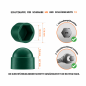 Cappuccio per dado a ghianda M8 chiave 13 colore Verde garanzia 10 anni!