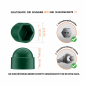Cappucci protettivi per bulloni M10 chiave di misura 17 Verde Cappuccio per dado a ghianda M10 chiave 17 colore Verde garanzia 10 anni!