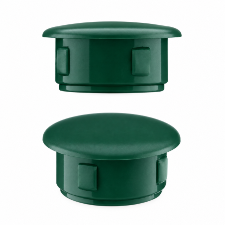 Tappo di plastica colore Verde, 15x12 mm - Garanzia di 10 anni!