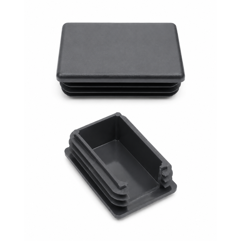 Tappo lamellare rettangolare con intaglio e piega per pali da recinzione 60x40 mm Antracite Tappo lamellare rettangolare con intaglio e piega per pali da recinzione 60x40 mm Antracite