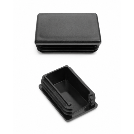 Tappo lamellare rettangolare con intaglio e piega per pali da recinzione 60x40 mm Nero Tappo lamellare rettangolare con intaglio e piega per pali da recinzione 60x40 mm tappo rettangolare per pali EMFA GmbH