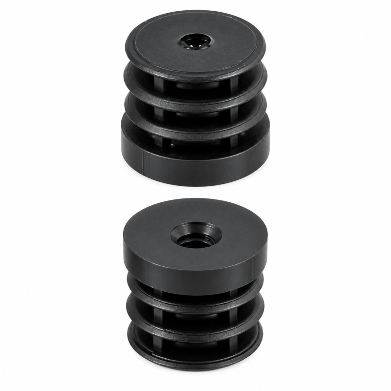Inserto filettato per tubi tondi in PA 32 mm M8 Nero