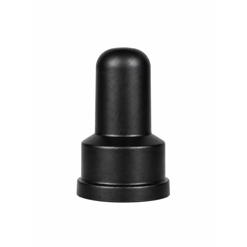 Copridado e coprivite allungato con sede per rondella in PE M27 H60 Nero Copridado e coprivite allungato con sede per rondella in PE M27 H60 Nero