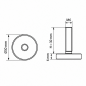Piedino regolabile Ø30 M6x30 piede regolabile M6x30 EMFA GmbH