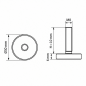 Piedino regolabile Ø30 M8x10 piede regolabile M8x10 EMFA GmbH
