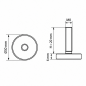 Piedino regolabile Ø30 M8x20 piede regolabile M8x20 EMFA GmbH