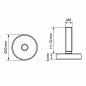 Piedino regolabile Ø30 M8x30 piede regolabile M8x30 EMFA GmbH