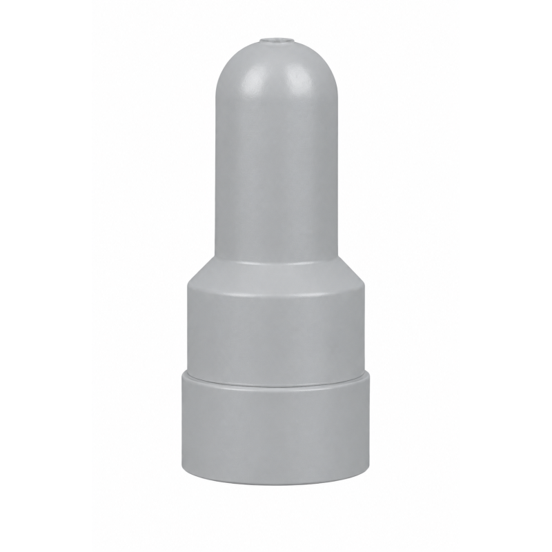 Copridado e coprivite allungato con sede per rondella in PE M18 H73 Grigio