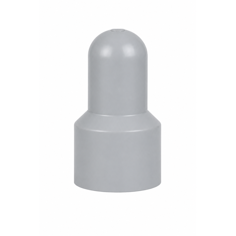 Copridado e coprivite allungato con sede per rondella in PE M20 H60 Grigio