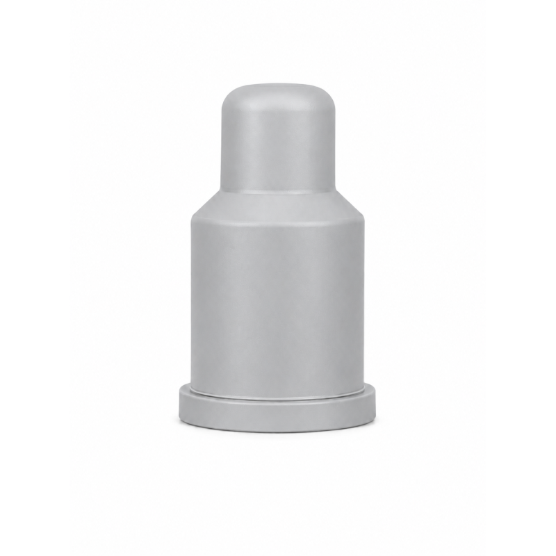 Copridado e coprivite allungato con sede per rondella in PE M30 H100 Grigio