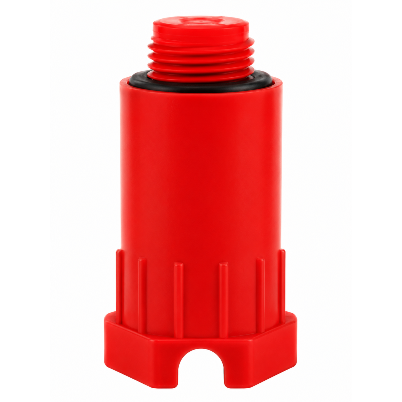 Tappo per prova di tenuta impianti 1/2" Rosso