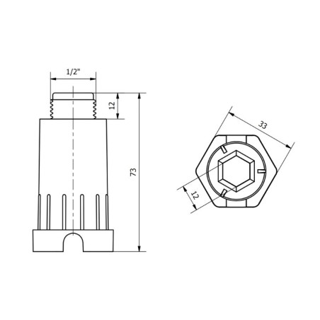 Tappo per prova di tenuta impianti 1/2" otturatore EMFA GmbH