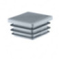 Tappo quadrato con lamelle 10x10 mm Grigio 10 pezzi Tappo di chiusura grigio 10x10 mm per proteggere e decorare superfici