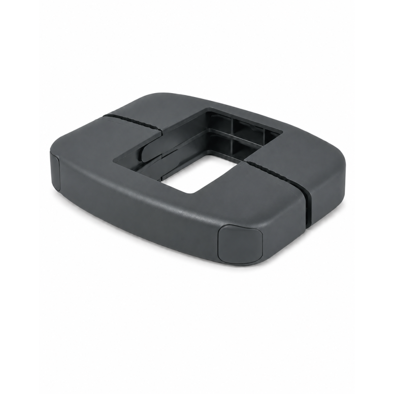 Staffa intermedia in plastica per pannelli rigidi 40x60 mm Antracite