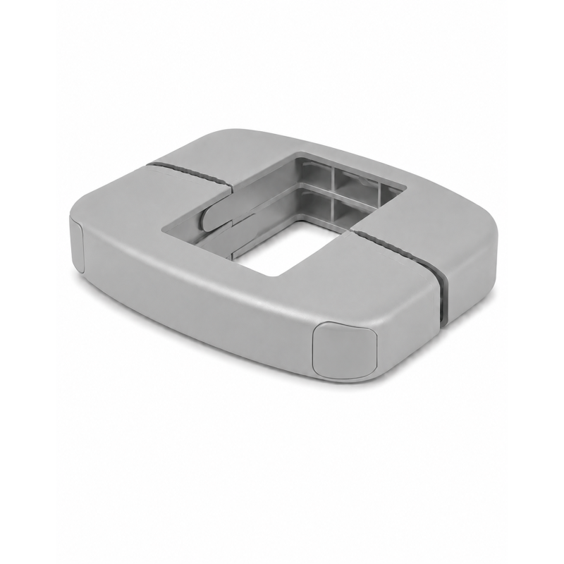 Staffa intermedia in plastica per pannelli rigidi 40x60 mm Grigio Staffa intermedia in plastica per pannelli rigidi 40x60 mm Grigio