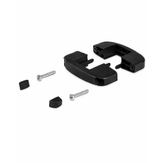 Staffa intermedia in plastica per pannelli rigidi 40x60 mm Nero