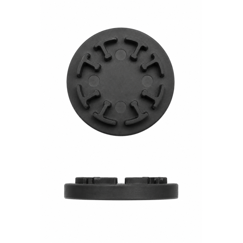 Sottobase in gomma per piedino regolabile 50 mm Nero