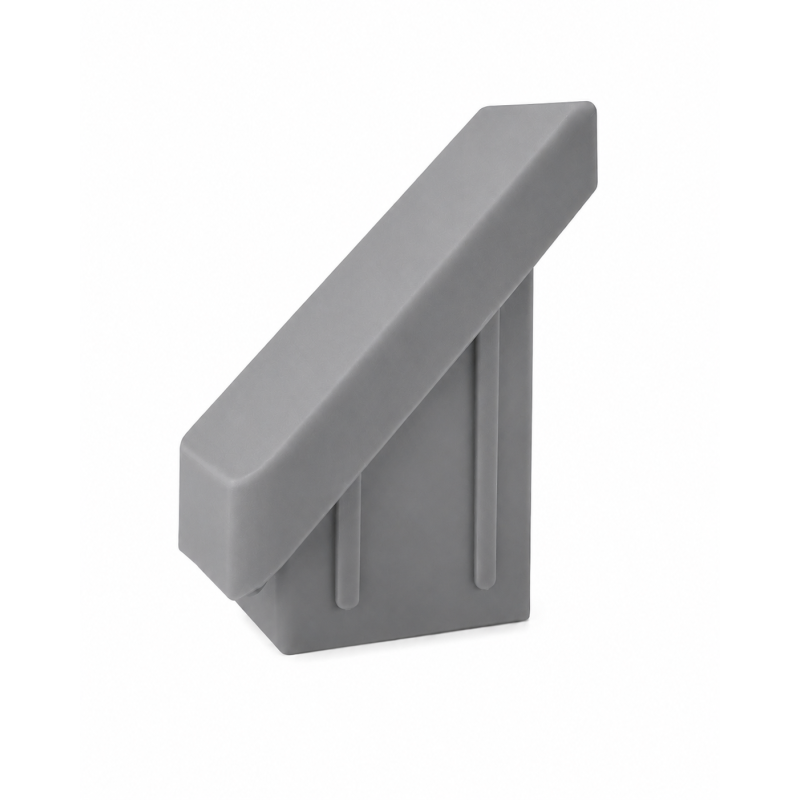 Tappo interno inclinato 45° per pali da recinzione 20x30 mm Grigio Tappo interno inclinato 45° per pali da recinzione 20x30 mm Grigio