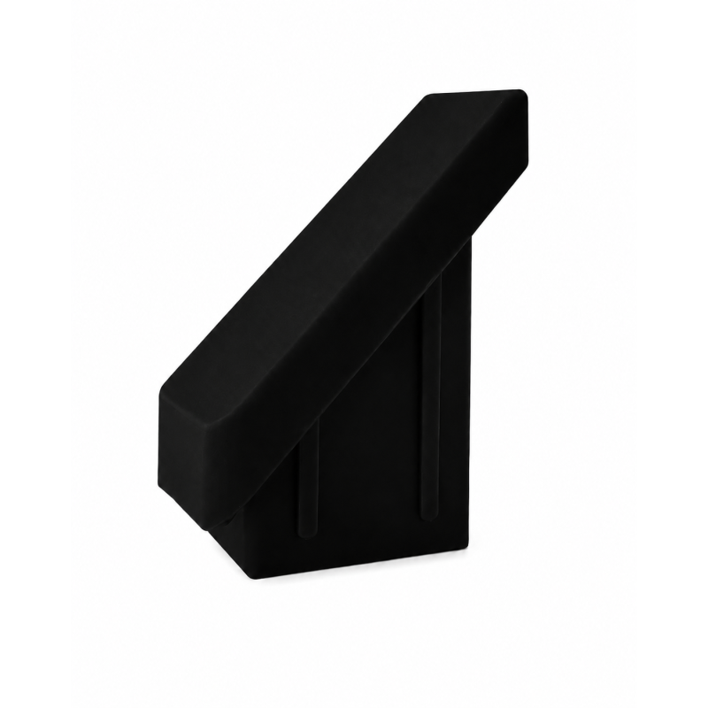 Tappo interno inclinato 45° per pali da recinzione 20x30 mm Nero
