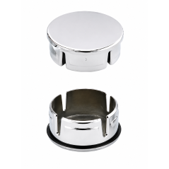 Tappo tondo metallizzato effetto cromo 32 mm tappo per tubo cromato 32 EMFA GmbH