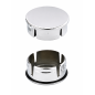 Tappo tondo metallizzato effetto cromo 40 mm tappo per tubo cromato 40 EMFA GmbH