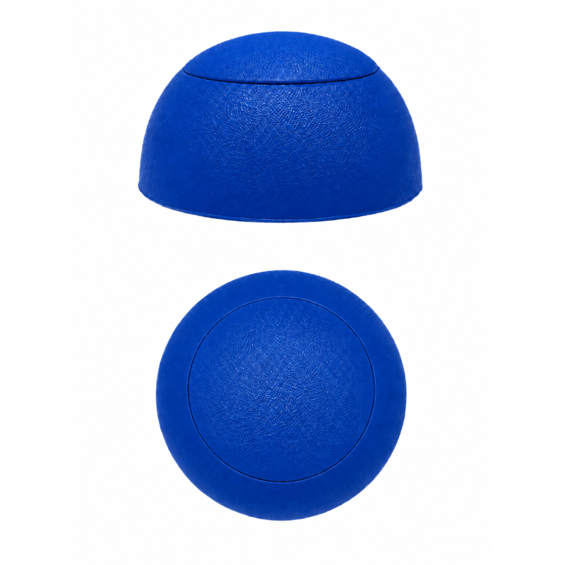 Coprivite sferico piatto per parchi giochi M6 Blu