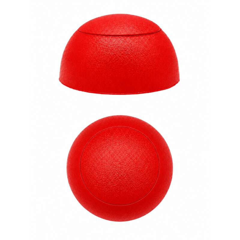 Coprivite sferico piatto per parchi giochi M6 Rosso