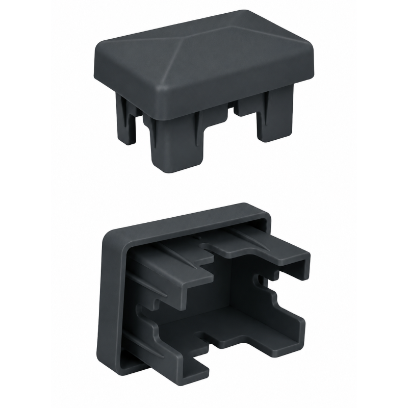 Tappo interno rettangolare per palo di recinzione 40x60 mm Antracite