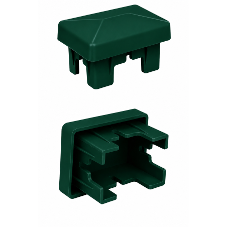Tappo interno rettangolare per palo di recinzione 40x60 mm copripalo EMFA GmbH
